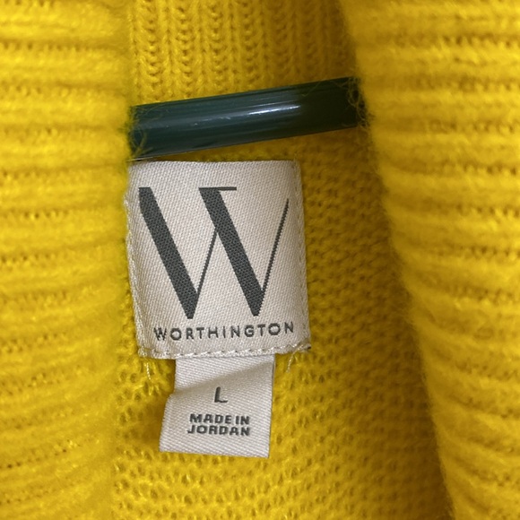 Women’s Yellow Worthington Dress Size Large - Picture 3 of 4